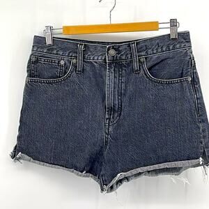 Madewell The Perfect Jean Short hi rise cut off denim jean shorts sz 28
